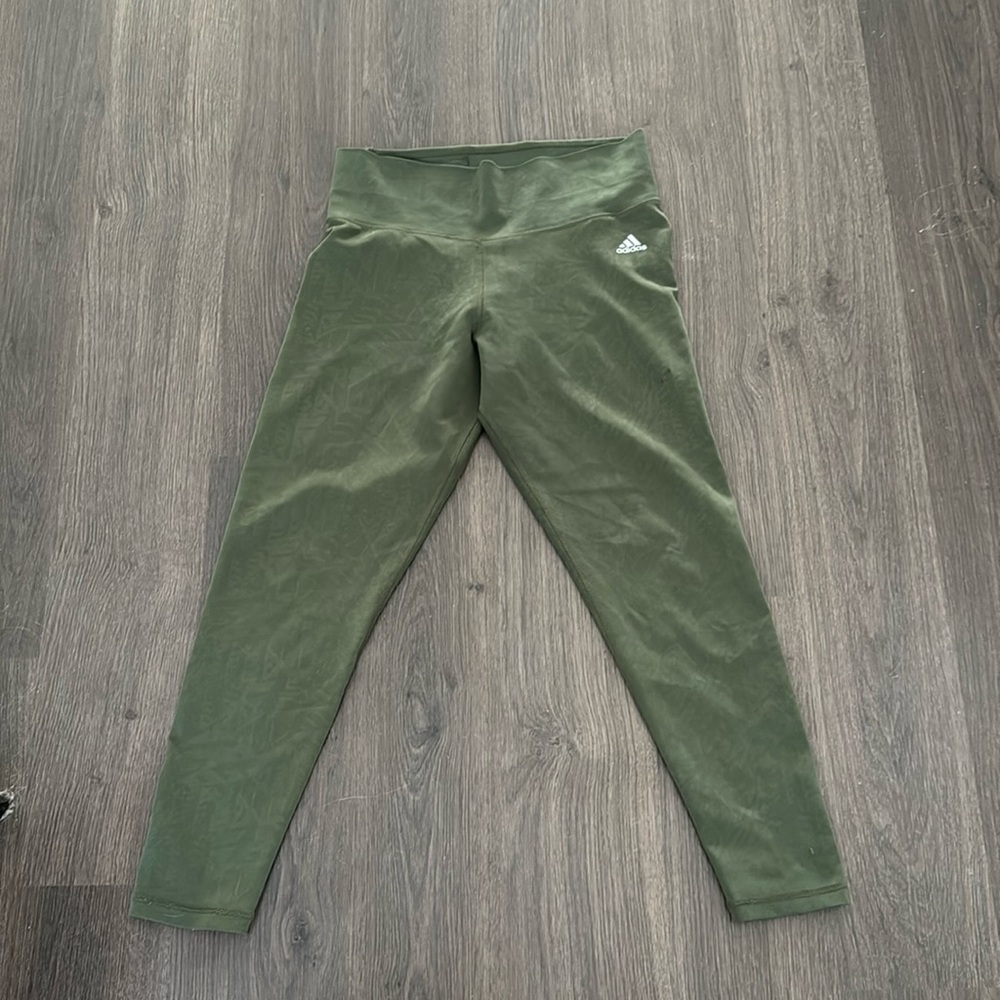 adidas green leggings